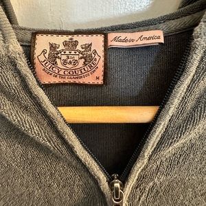 Vintage Juicy Couture  blue grey zip sweater